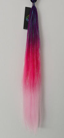 Rave Culture Festival Hair - Purple Pink Sparkle